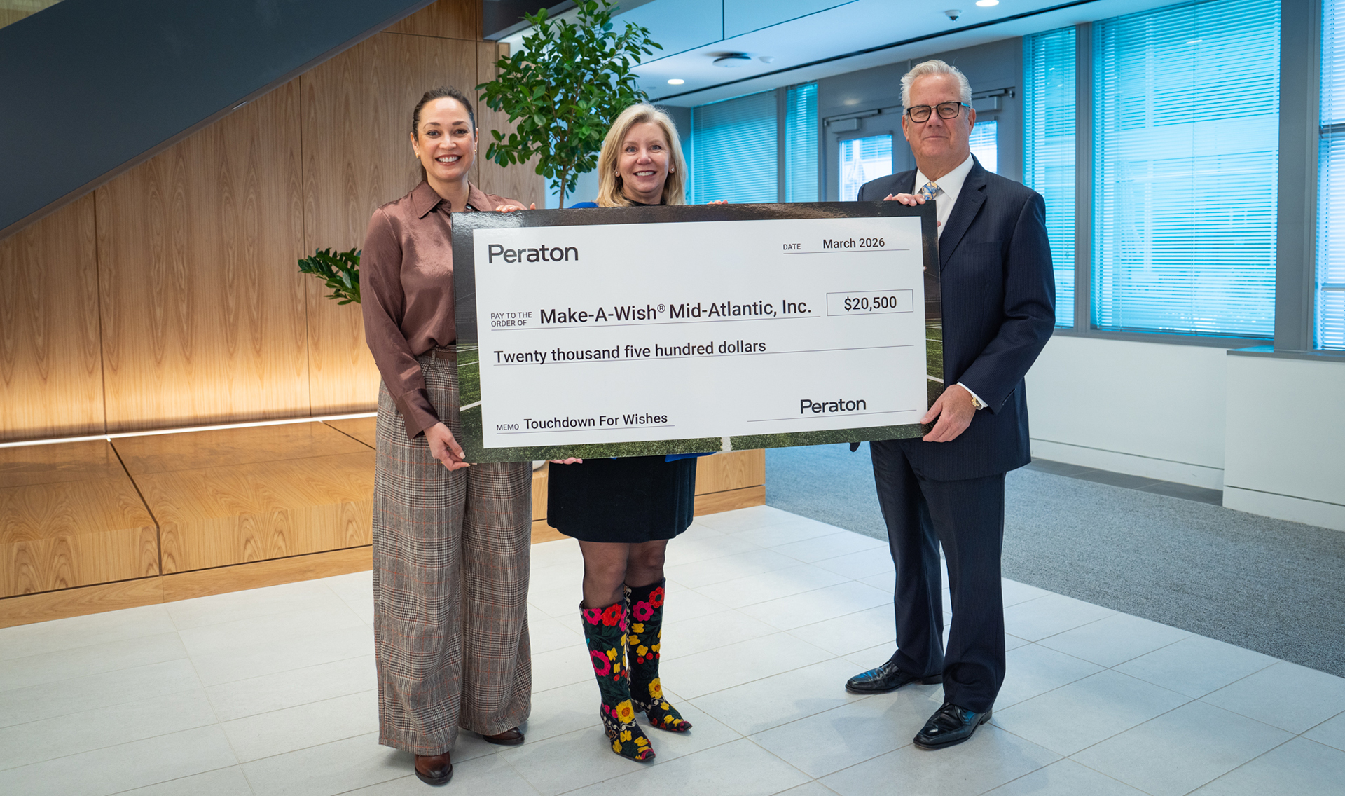 Peraton’s Successful Touchdown for Wishes Partnership with Make-A-Wish® Mid-Atlantic Gives Hope and Joy to Children