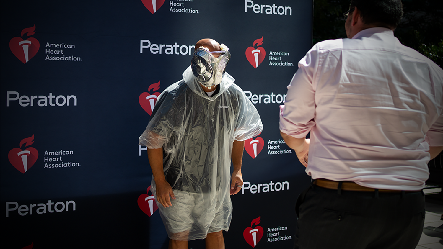 Leaders Take a Pie to the Face to Support the American Heart Association