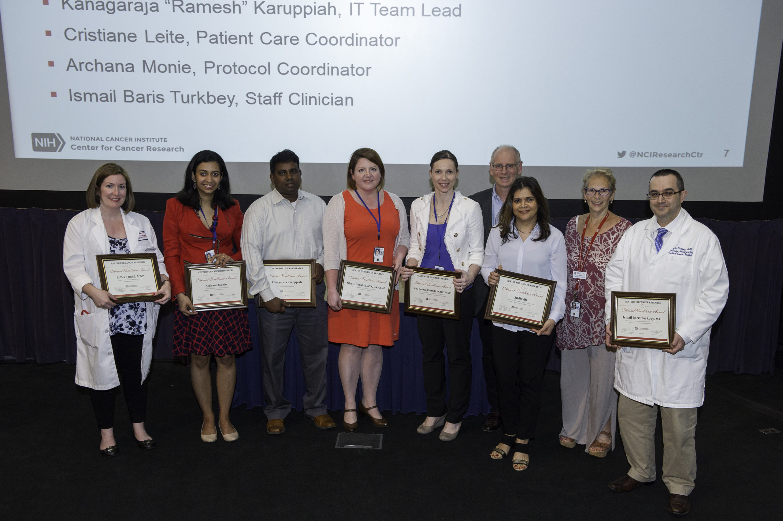 NIH team receiving award