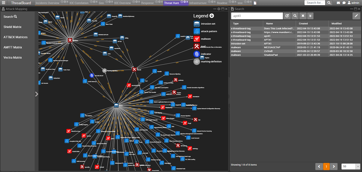 ThreatBoard attack mapping