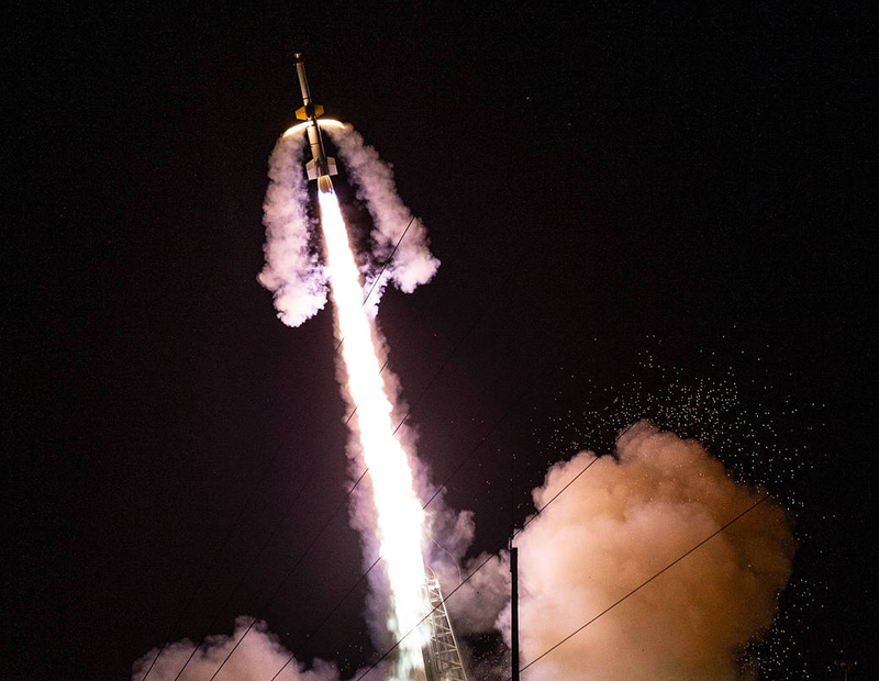 NASA Rocket from Wallops Illuminates Night Sky